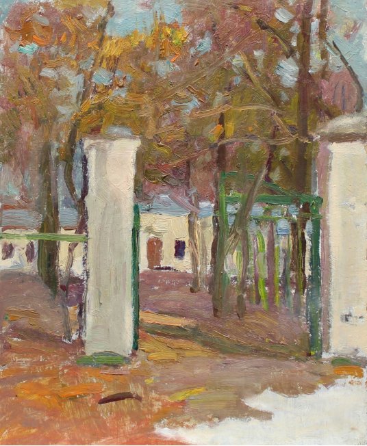 "Sketch. Garden gate"