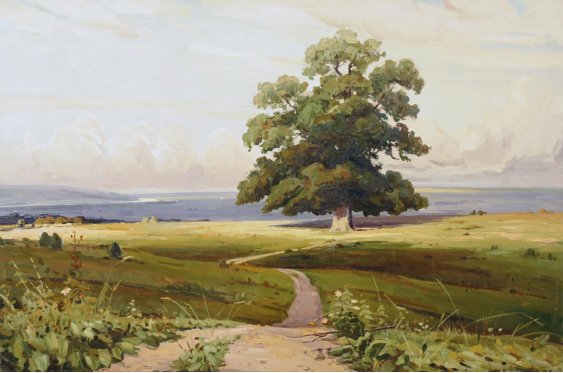 "Oak beside the road (copy of Shishkin)"