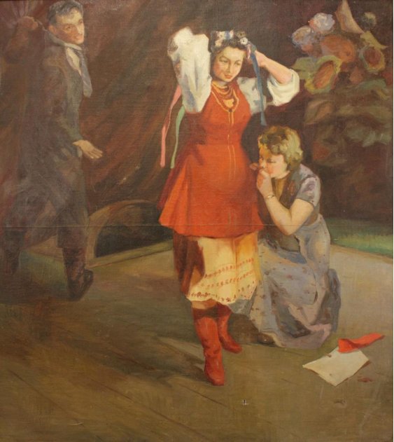 "Amateur Activity (Copy of Mykola Storozhenko's painting)"