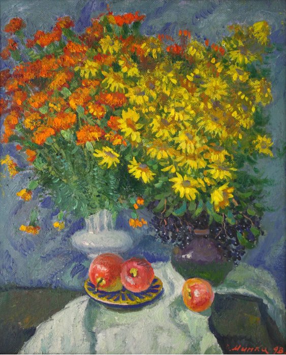 "Apples and flowers"