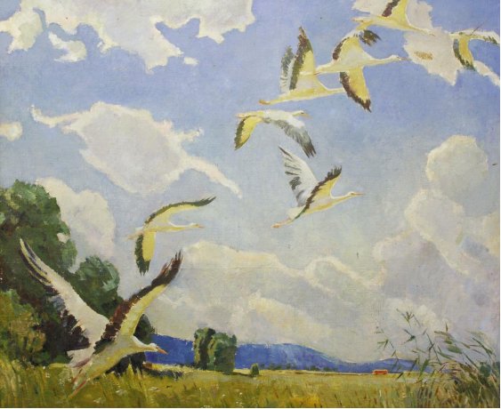 "Storks (Copy of Ivan Tykhiy painting)"