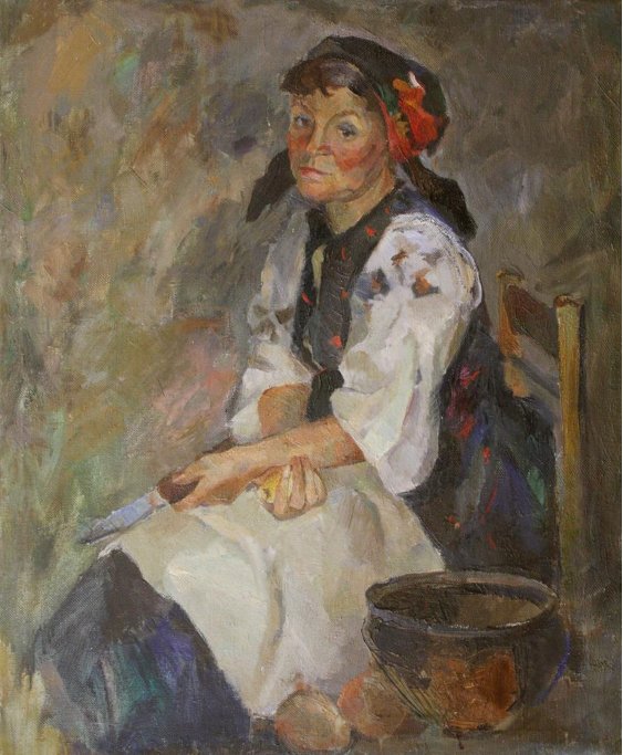 "Woman with potatoes"