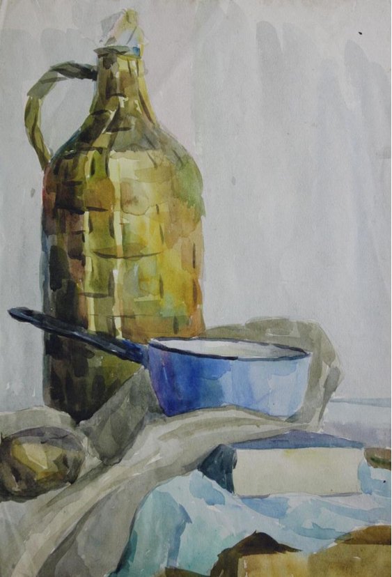 "Still life with a bottle"