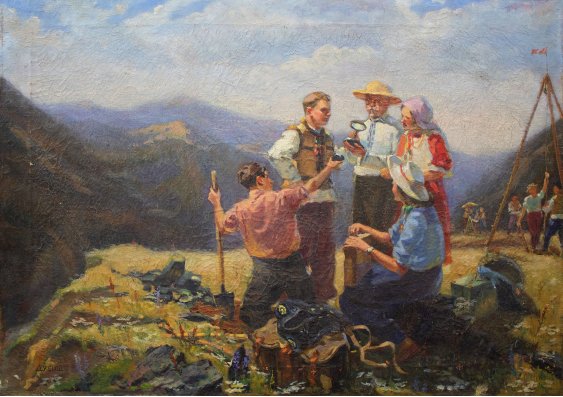 "Geologists in the Carpathians"
