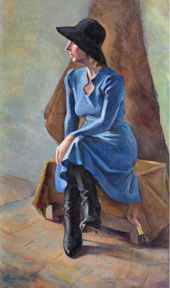 "Woman on a chair"