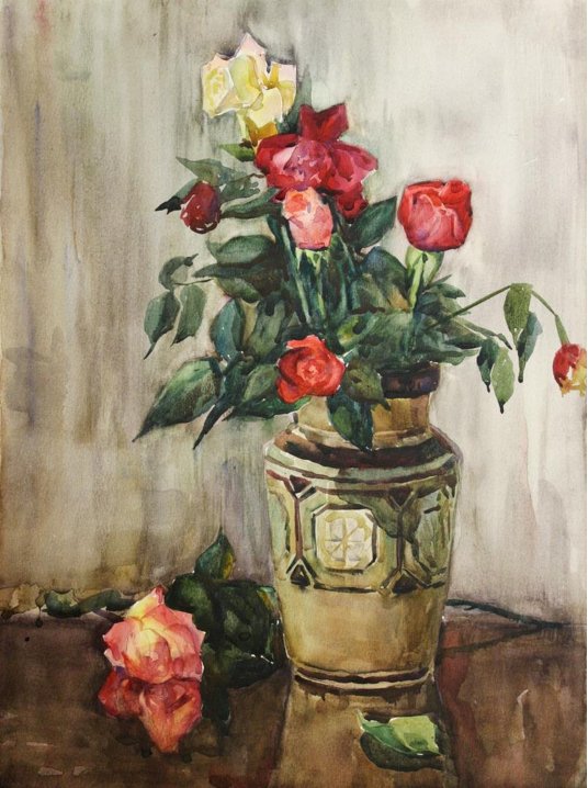 "Vase with flowers"