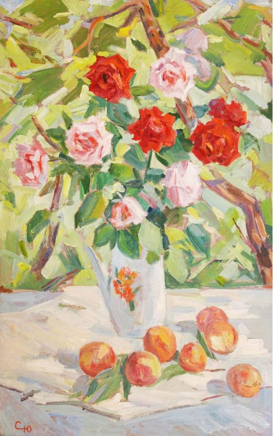 "Roses and peaches"
