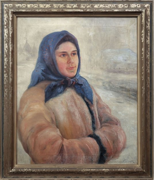"The woman in scarf"