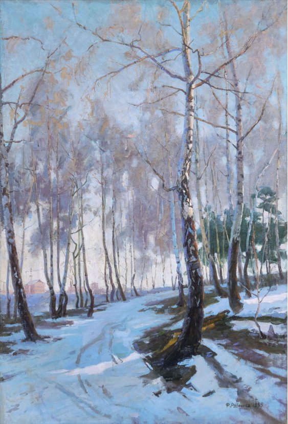 "Birch trees in winter"