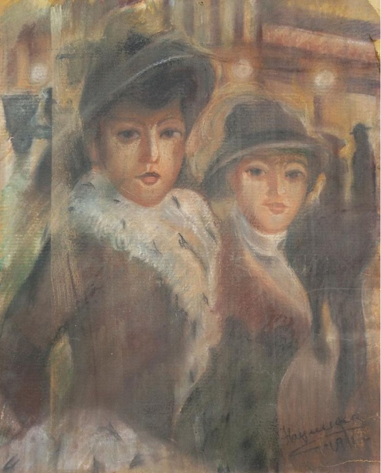 "Portrait of two women"