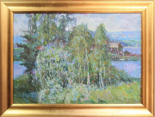 "Blooming May on the Ugra river"