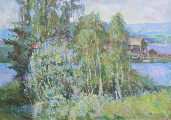 "Blooming May on the Ugra river"