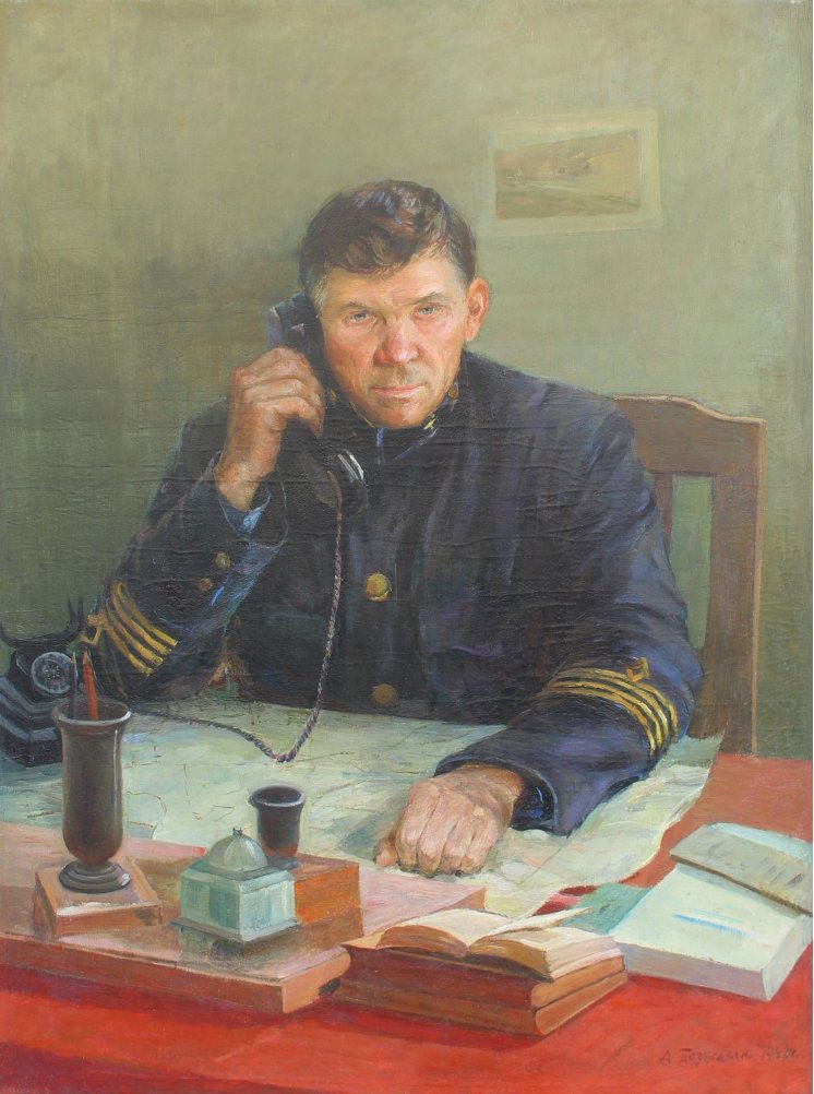 "Portrait of the miner N.Z. Merkulov"