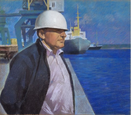 "Portrait of the construction manager Garagash"