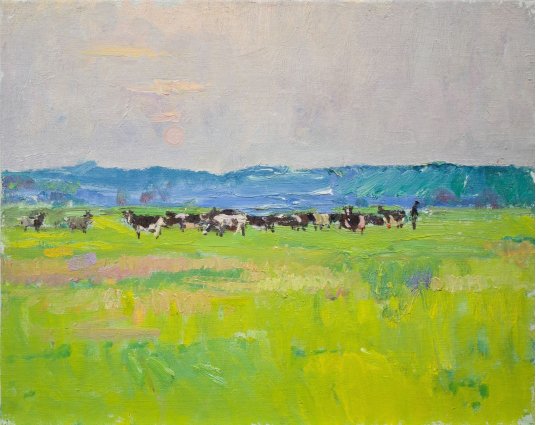 "Cows in the pasture"