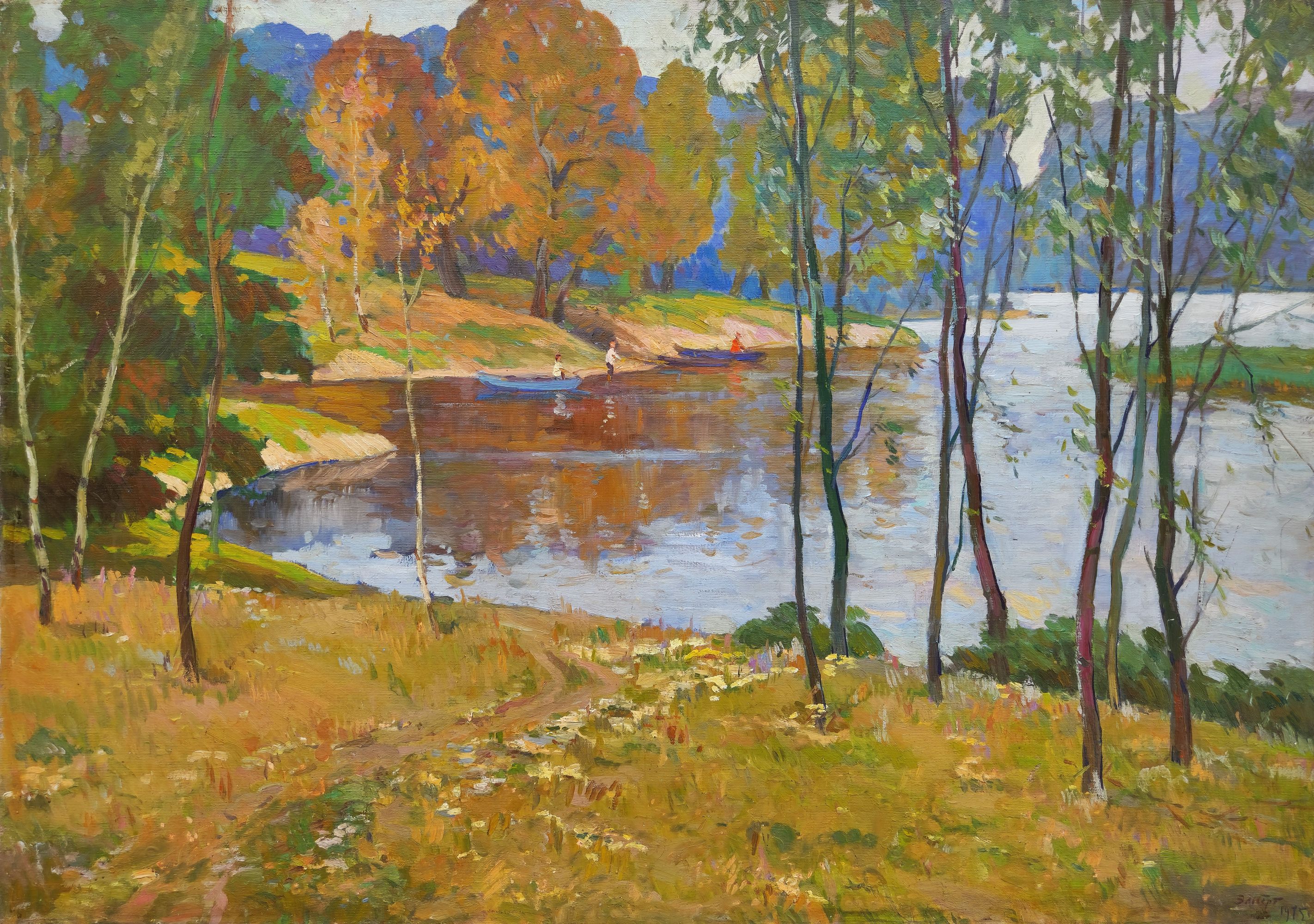 "On the river"