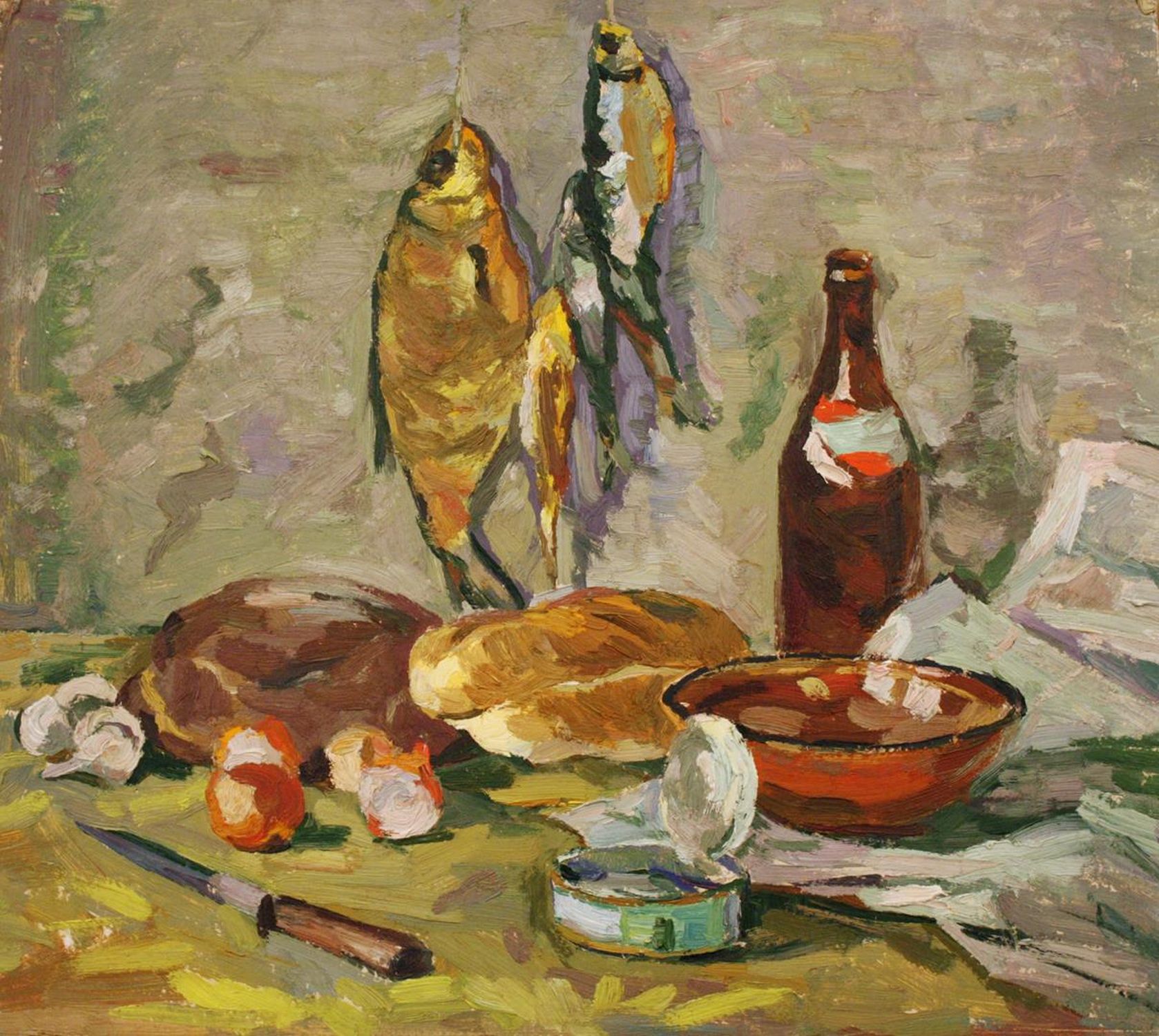"Still life with beer"