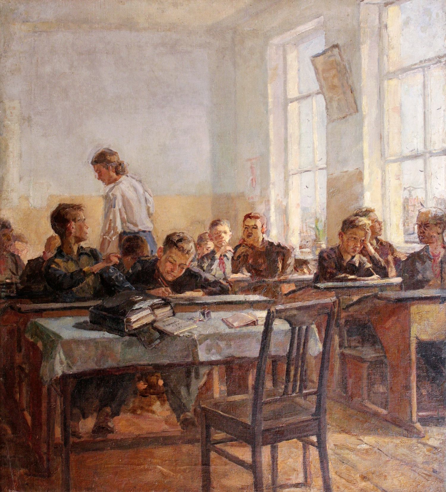 "At the lesson"