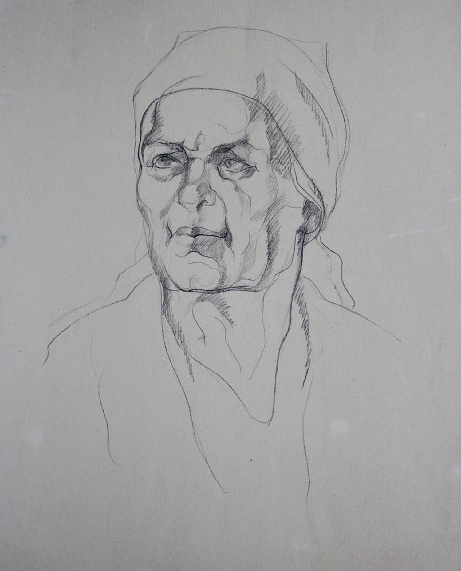 "Portrait of an old woman"