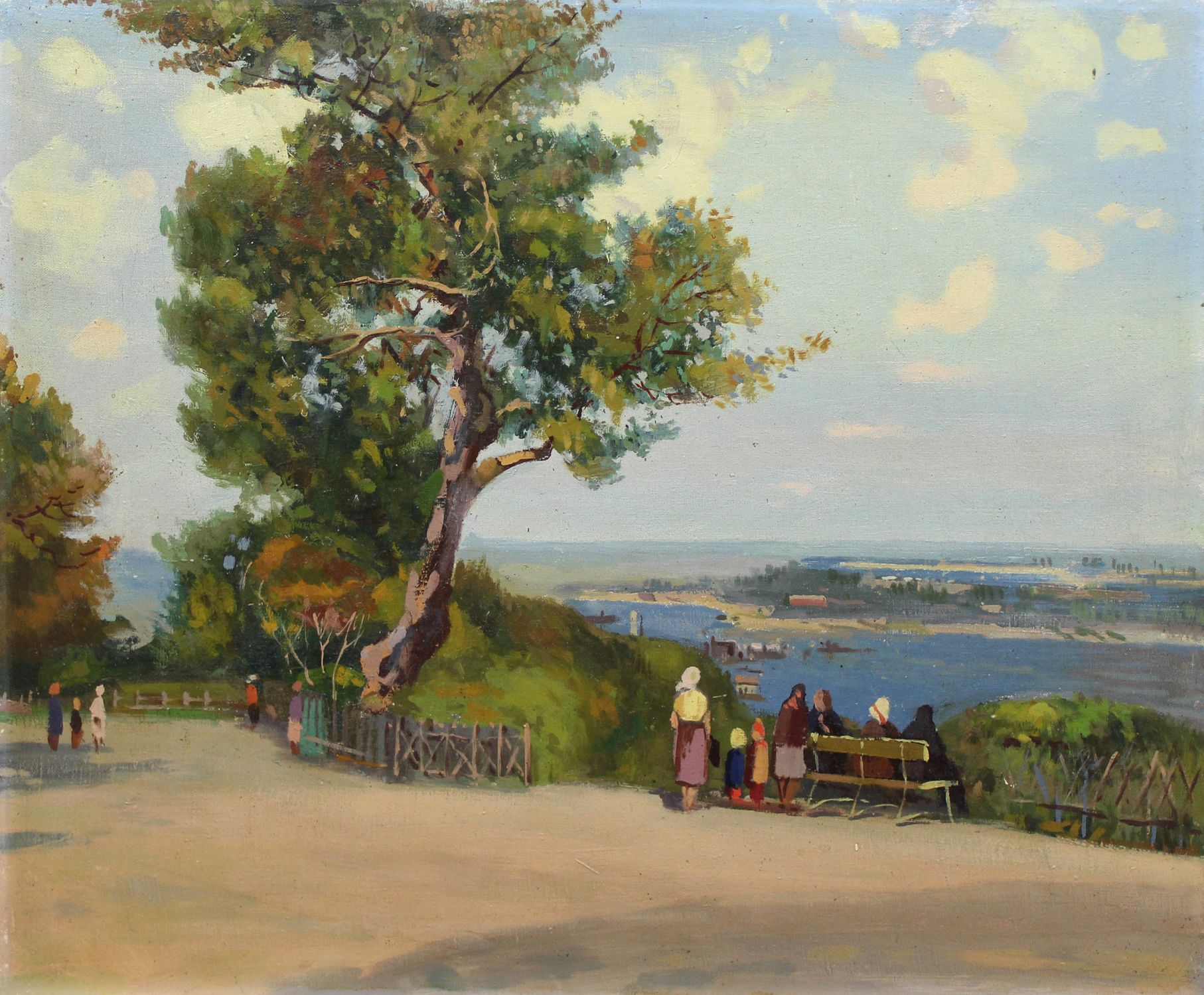 "View of the Dnieper river"